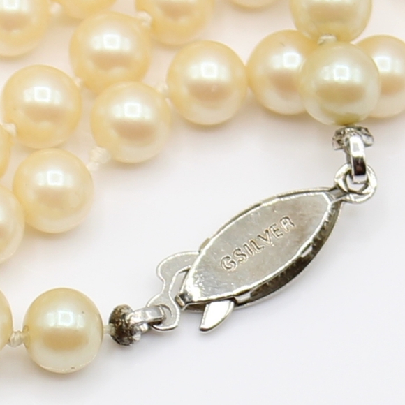 Vintage faux pearl necklace - Picture 3 of 5